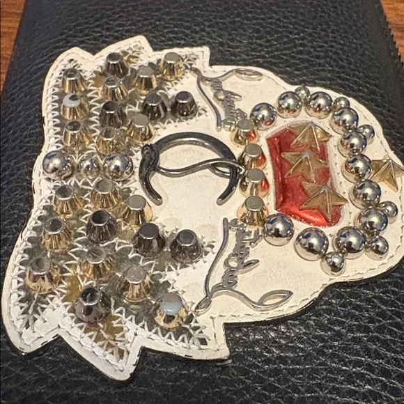 Christian Louboutin Black Wallet with Embellishments - Picture 3 of 11